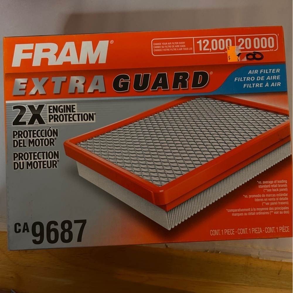 FRAM Extra Guard Air Filter CA9687 2X Engine Protection Ford F150 F250 lot of 3